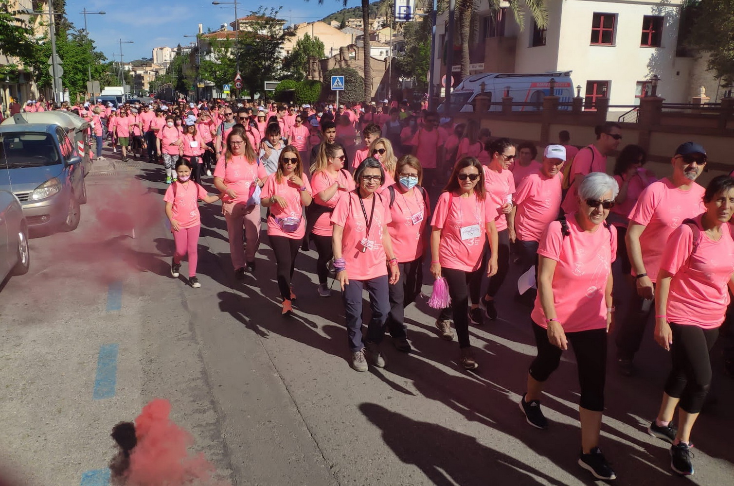 La 3ª Marcha Senderista de la Mujer de Cenes de la Vega recauda 3.000 euros para la lucha contra el cáncer de mama